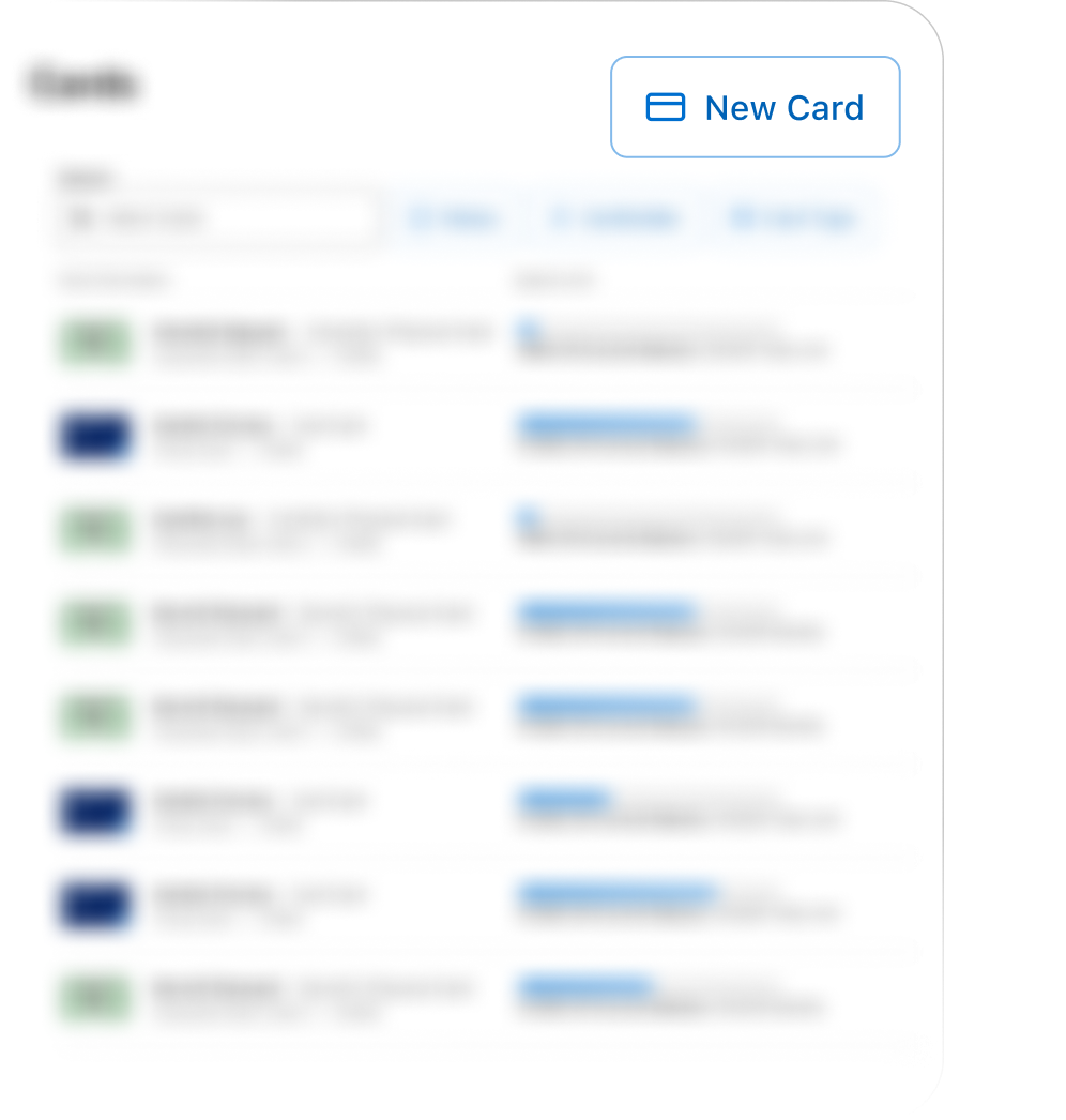 Issue Cards in a few clicks