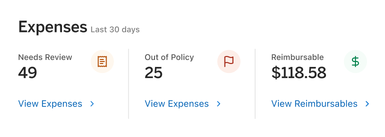 Issue cards and manage expenses from the same platform foreground expenses image