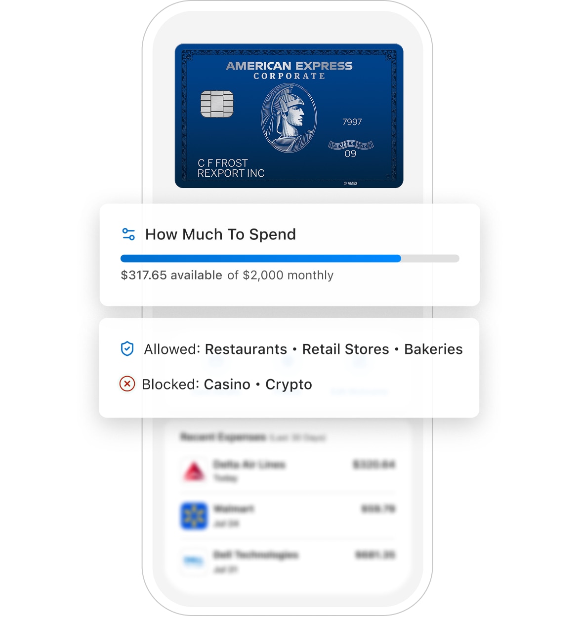 Issue Cards with built-in Controls mobile image