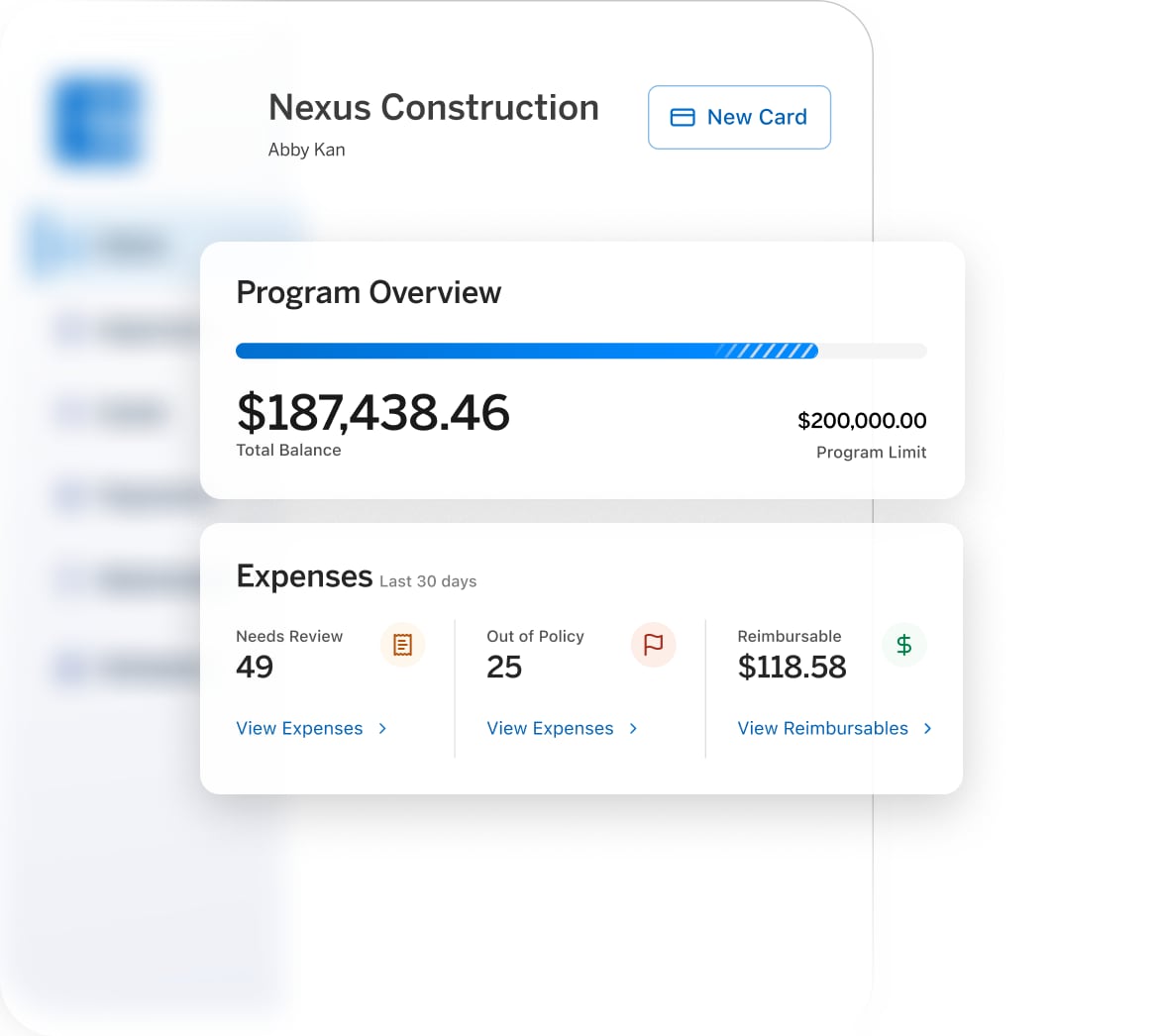 Issue cards and manage expenses from the same platform mobile image