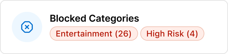 Control when, where, and how cards are used foreground blocked categories image