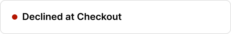 Control when, where, and how cards are used foreground declined at checkout image
