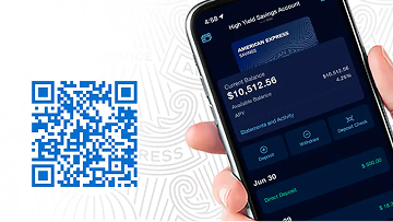 QR code to download the Amex App