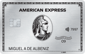 undefinedTarjeta Platinum American Express de metal