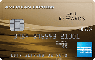 Tarjeta American&nbsp;Express<sup>®</sup> <b>Meliá</b>Rewards Gold