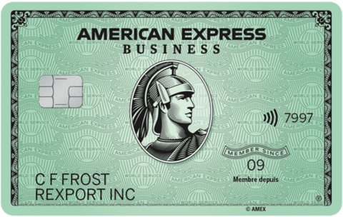 Carte Business Green American Express