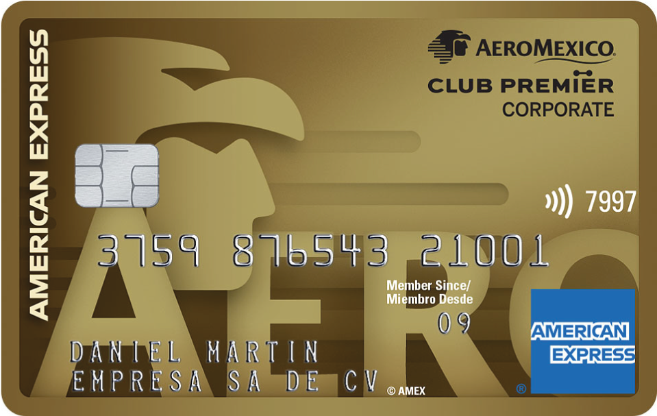 American Express<sup>®</sup> Gold Corporate Card Aeroméxico