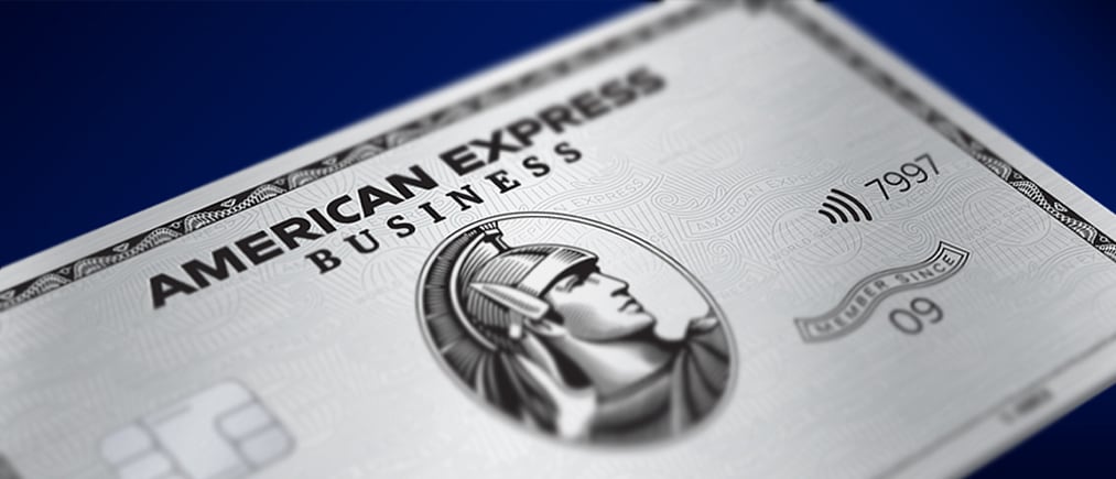 American Express Business Platinum Card auf dem Tisch