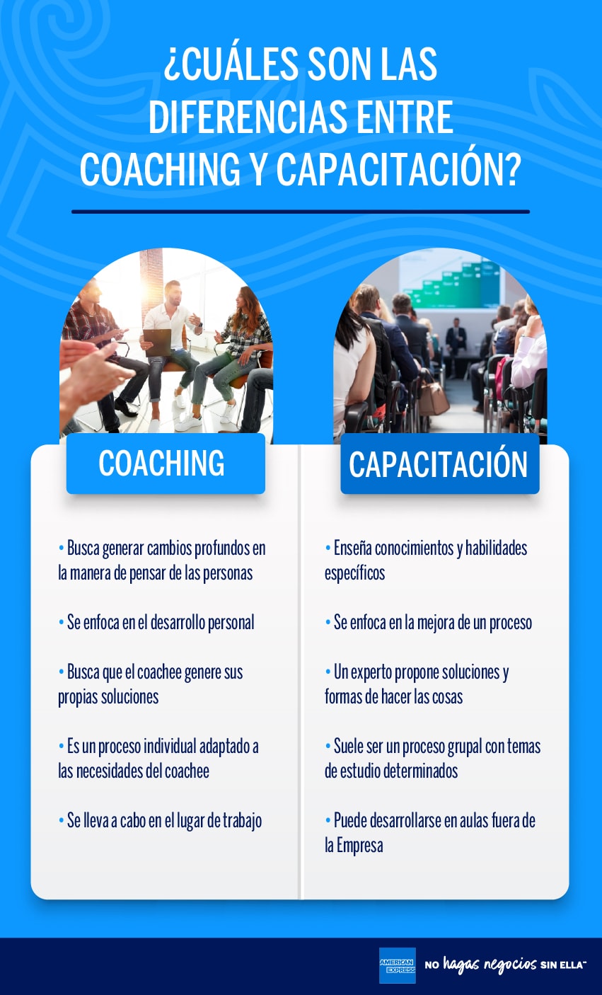 ¿Cuáles son las diferencias entre coaching y capacitación?